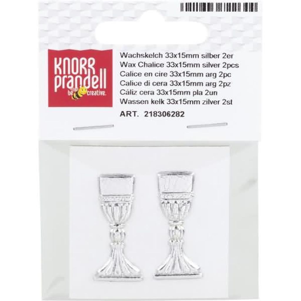 KNORR PRANDELL 218306282 Wachskelch 33 x 15 mm silberfarben