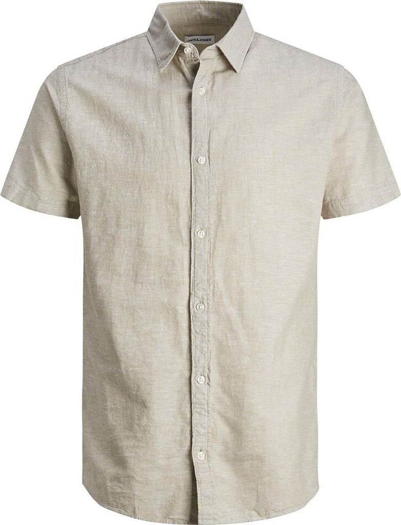 Jack & Jones Linen Kurzarmhemd Beige XS Mann Beige XS