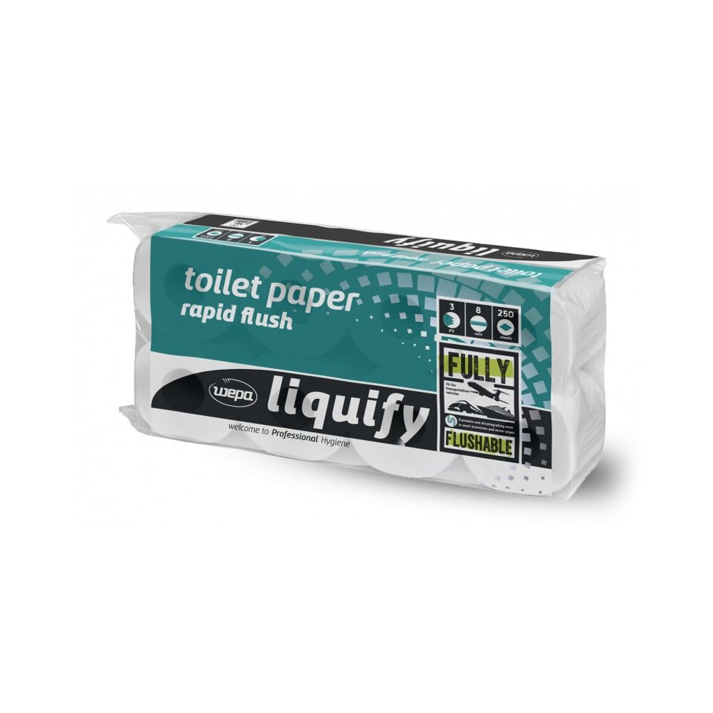 Toilettenpapier liquify 3-lagig Papier hochwei 250 Bl./Rl. Produktbild 