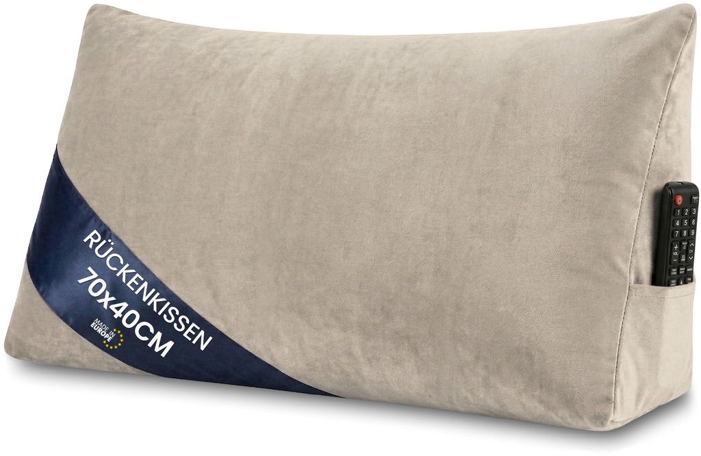 Keilkissen Rückenkissen Lesekissen für Bett Sofa & Couch Produktbild 