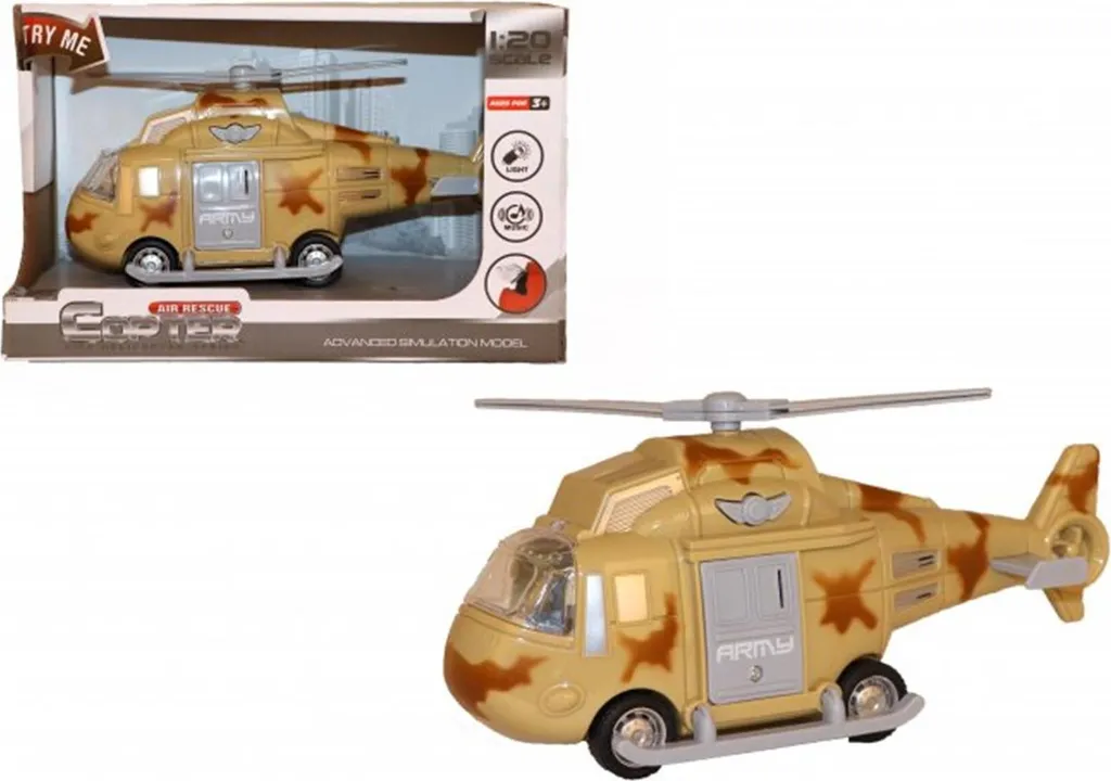 Hélicoptère enfant pour missions de sauvetage avec sons et lumières