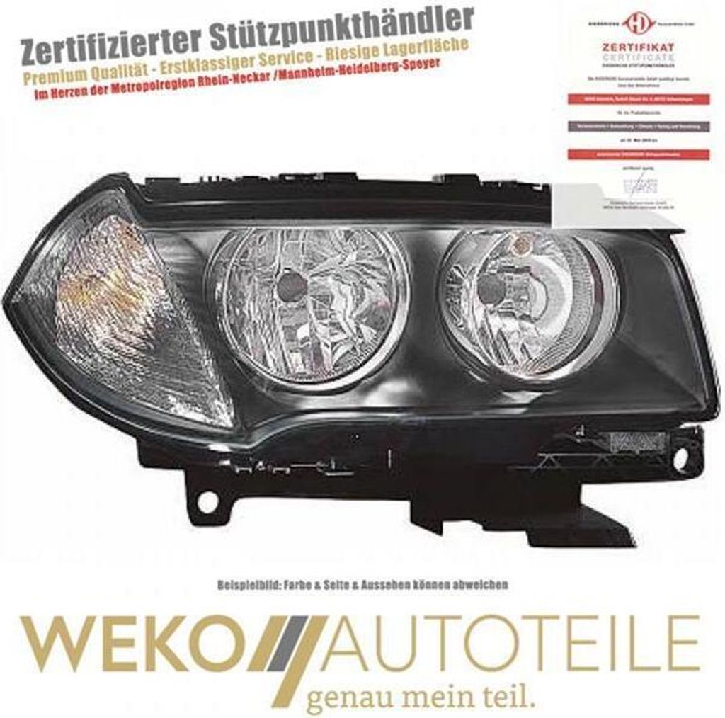 Scheinwerfer rechts DIEDERICHS 1275182 für BMW