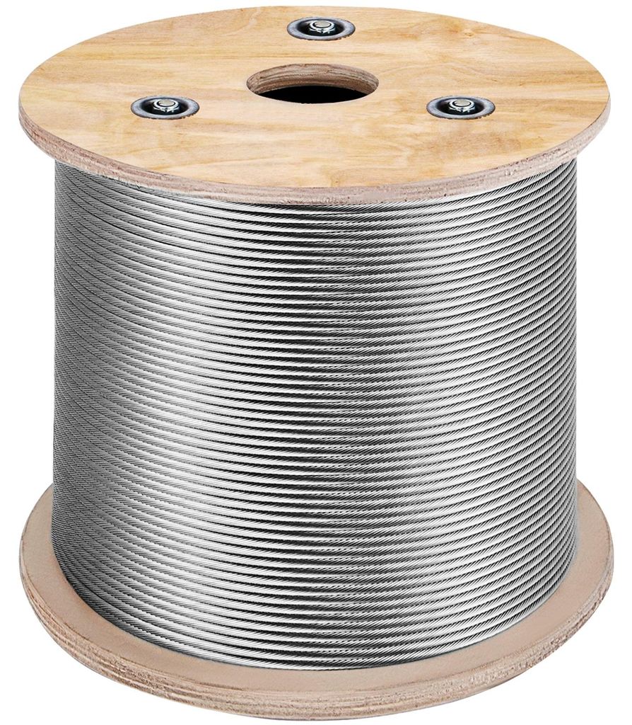 VEVOR Câble métallique Câble acier T316 acier inoxydable Image du produit 