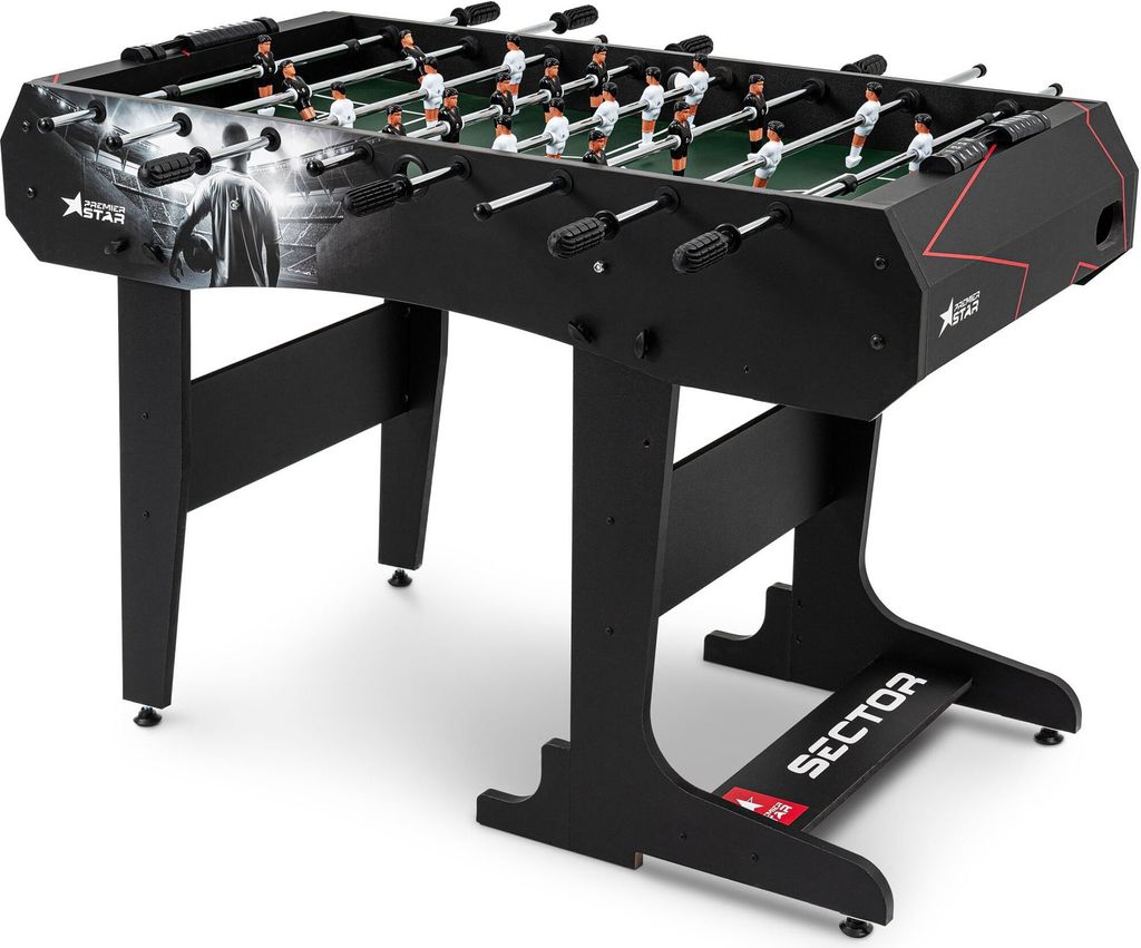Hop-Sport Stolní fotbal Sector černo-bílý skládací odolná Obrázek produktu