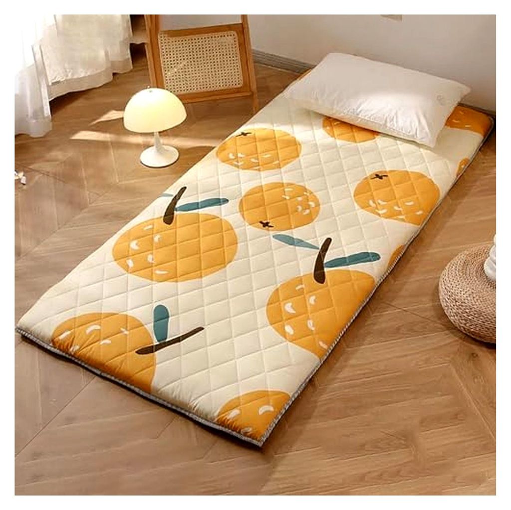 Japanische Bodenmatratze – Tragbares faltbares Camping-Futon, extra dickes Gästebett für Sofa und Schlafen