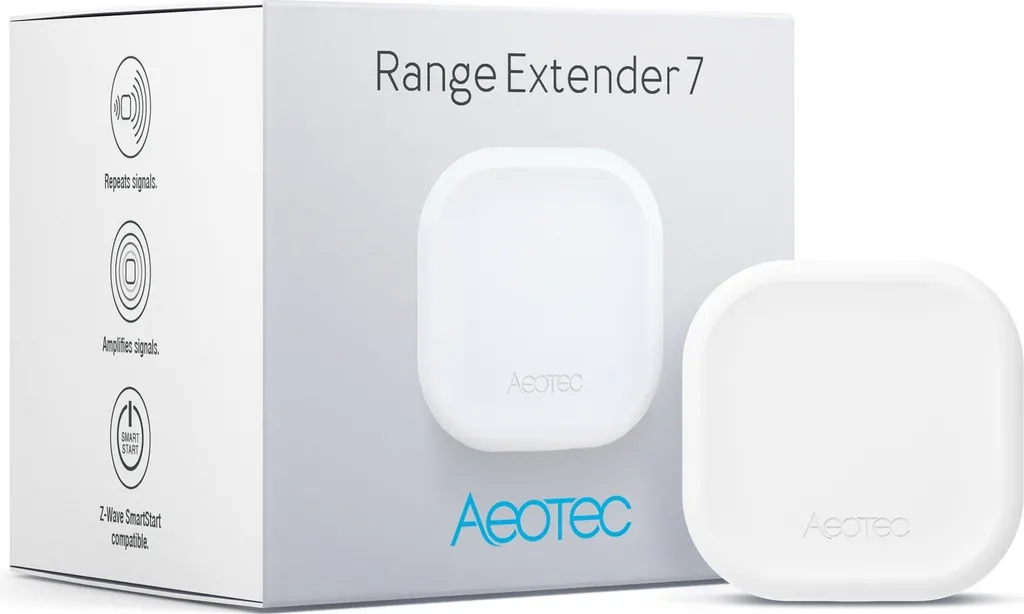 Répéteur Z-Wave Aeotec Range Extender 7 pour étendre le réseau domotique