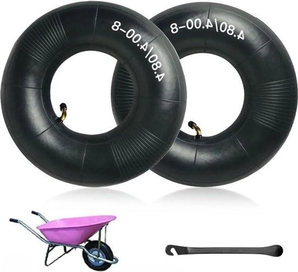 Solution de réparation roue 4.80/4.00-8 pour chariot et remorque noir