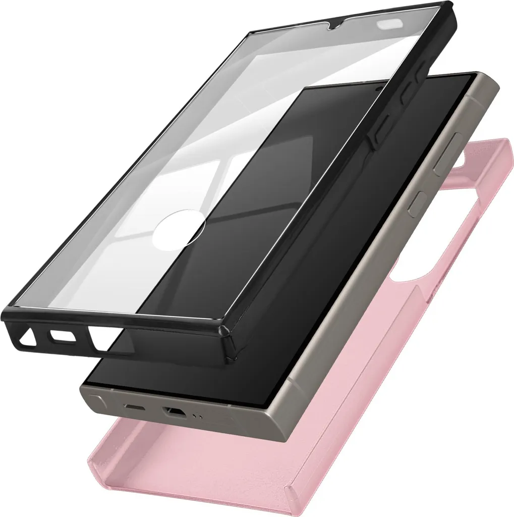 Custodia Avizar 360 Samsung Galaxy S24 Ultra | Protezione Oro Rosa