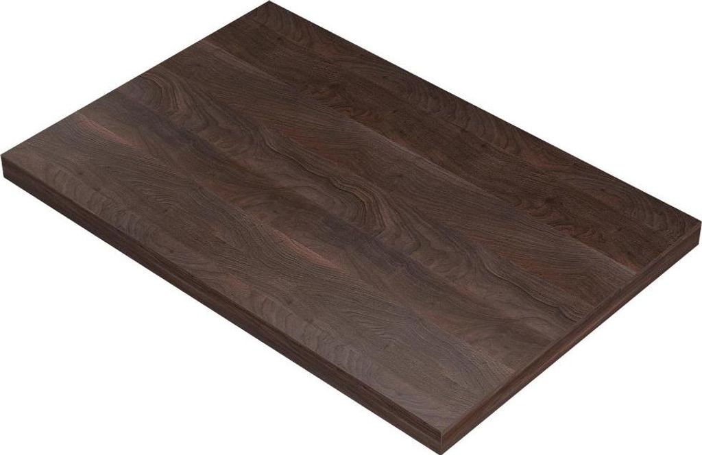 Gastro Tischplatte XL | 120x80 cm | 48 mm stark | Eiche Tabak | Massiv Design