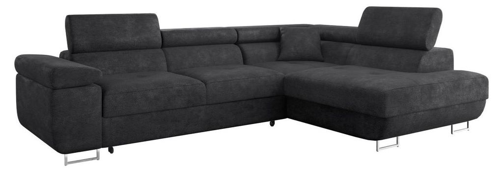 MIRJAN24 Ecksofa Torezio, Stilvoll Eckcouch mit Bettkasten und Schlaffunktion, Moderne Schlafsofa (Margo 227.09, Seite: Rechts)