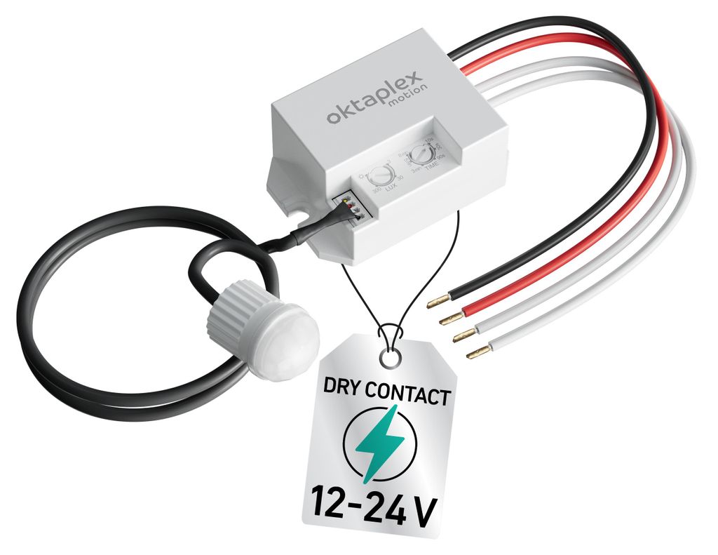 Oktaplex Jan 12–24 V Bewegungsmelder mit potentialfreiem Produktbild 