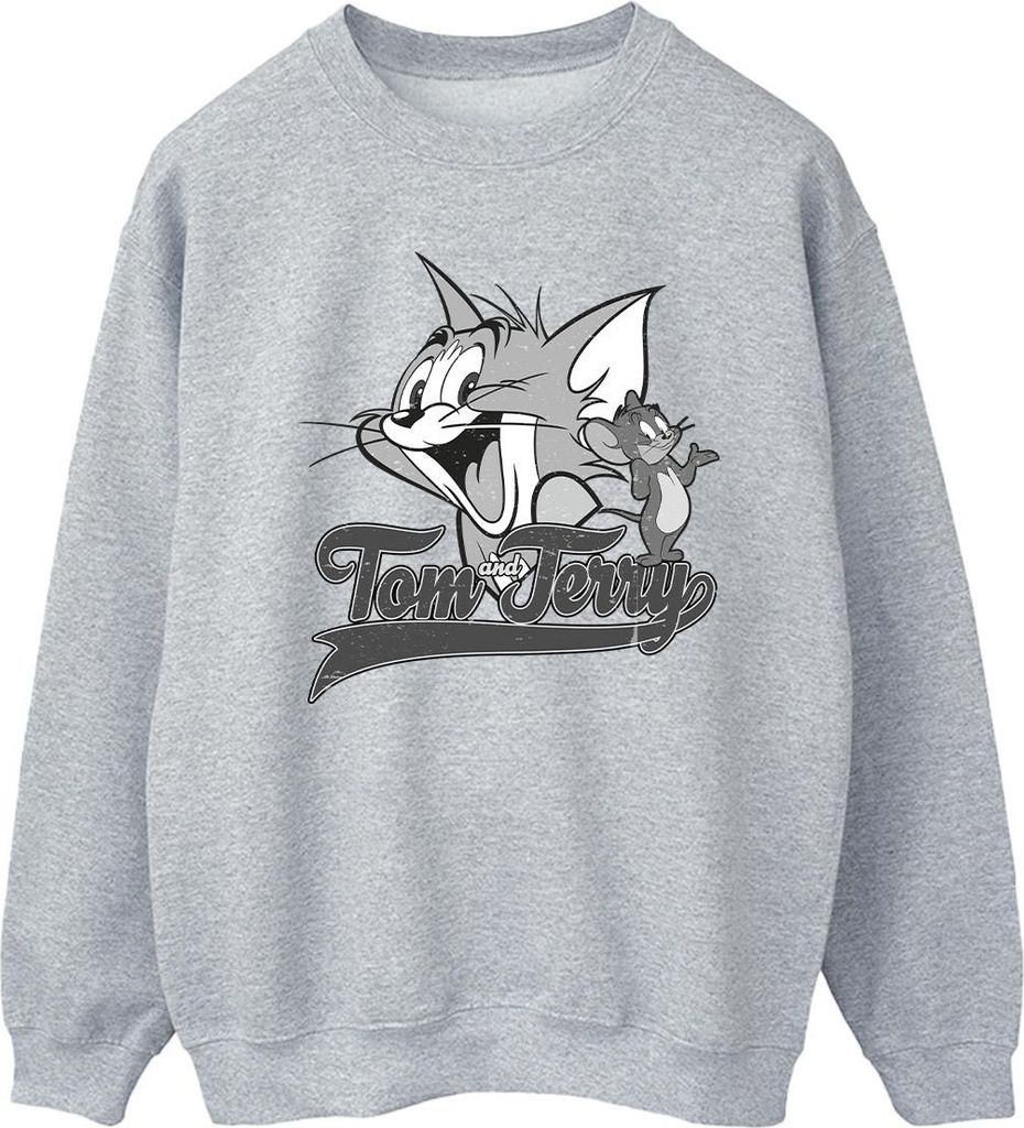 Tom And Jerry - "Greyscale Square" Sweatshirt für Herren BI47082 (4XL) (Grau)