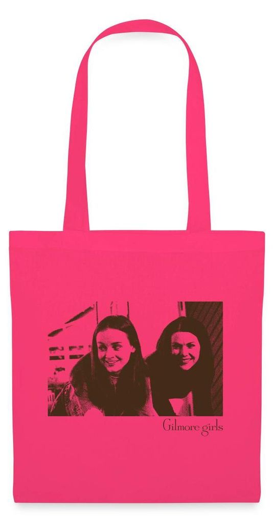 Spreadshirt Gilmore Girls Foto Von Lorelai Und Rory Stoffbeutel, One size, Azalea