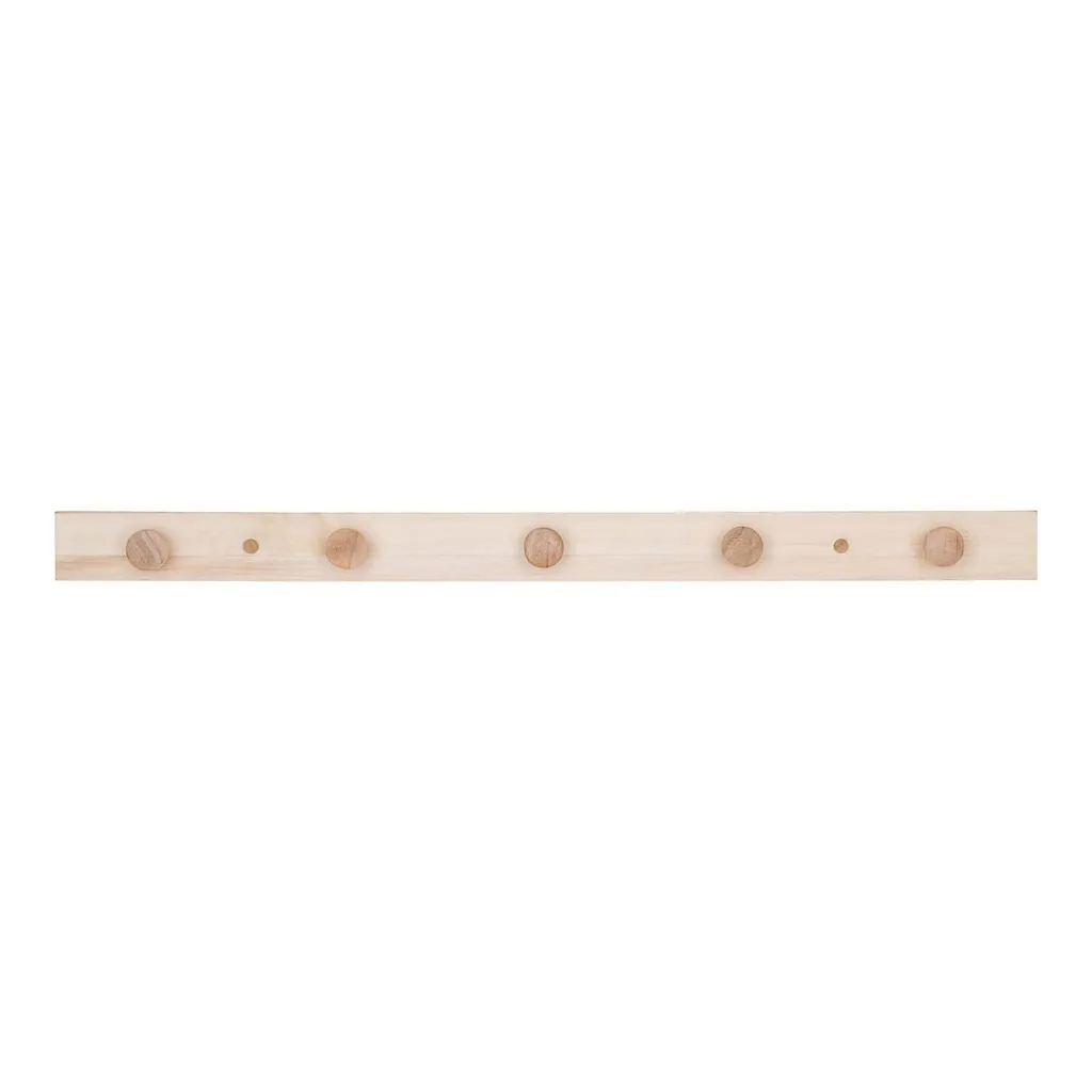 Appendiabiti Abano 70cm Legno Naturale - Attaccapanni Parete Design