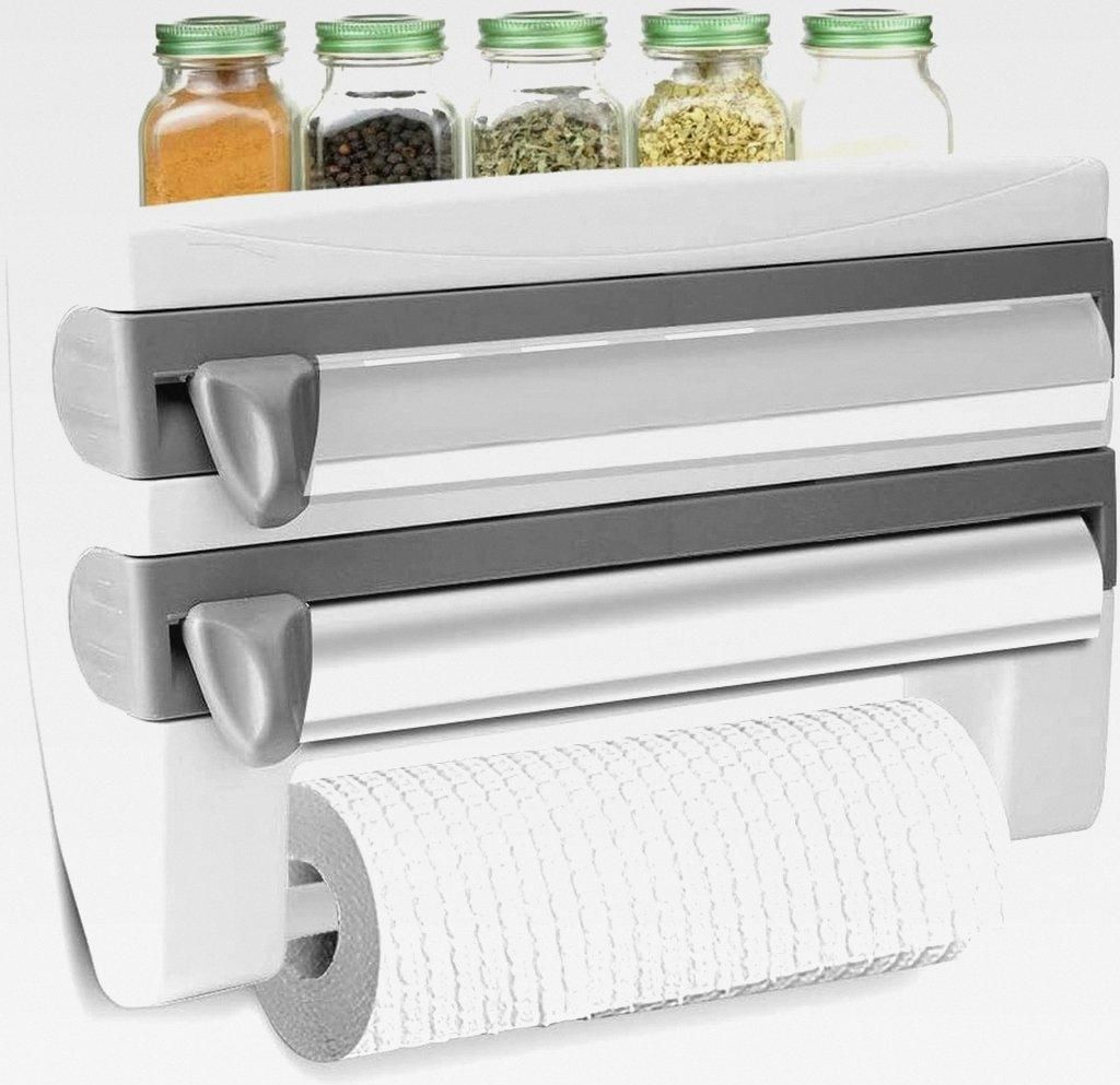 Wand montierter Papierhandtuchhalter, einfach zu installierender Spender und Cutter, praktischen Schneidabroller, Küchenrollenhalter für Frischha...