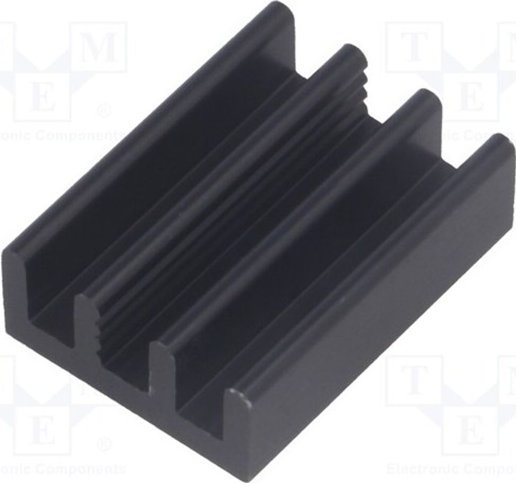 2x Radiator: geprägt 35K/W W: 14mm H: 6mm schwarz L: 19mm Aluminium ICKSMDM19SA K