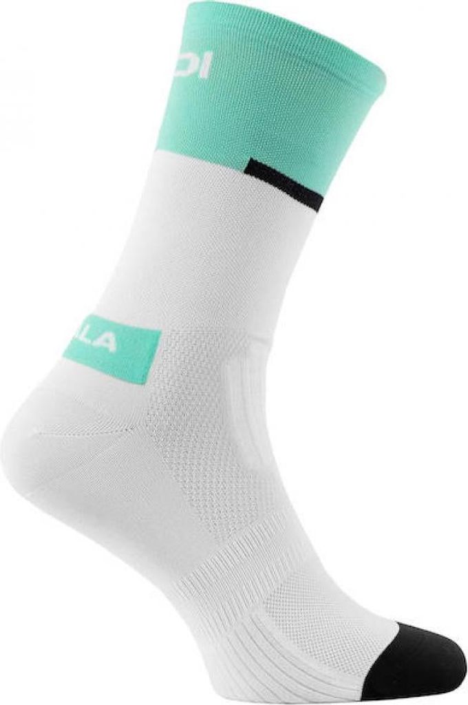Sidi Socken NEO white mint fluo 44-46 Weiß/Türkis - atmungsaktive Radsocken