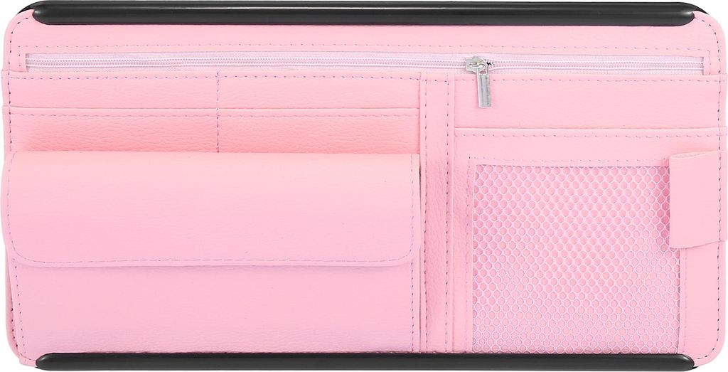 Auto SUV Sonnenblende Organizer Sonnenbrillenetui Aufbewahrungstasche Rosa