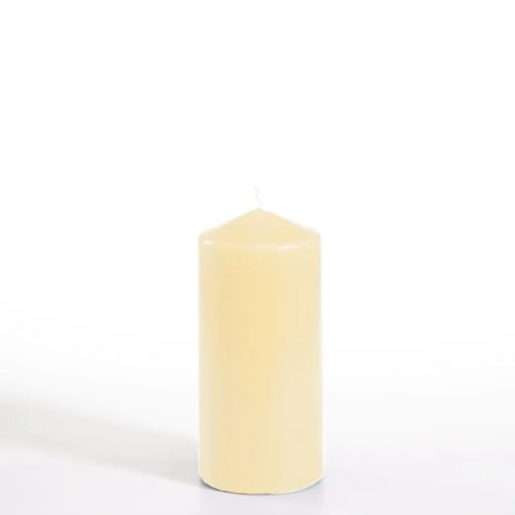 Bougie Cylindrique Crème PAPSTAR pour Décoration de Table et Mariage