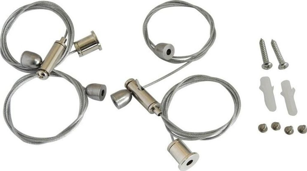 Seilsystem Seilabhängung Befestigung Seil Aufhängung SET für LED Panel Deckenleuchten Lampe