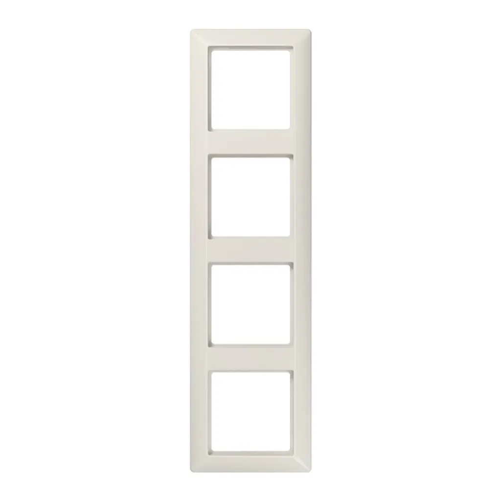 JUNG AS500 AS584 Cadre quadruple de finition blanc crème brillant