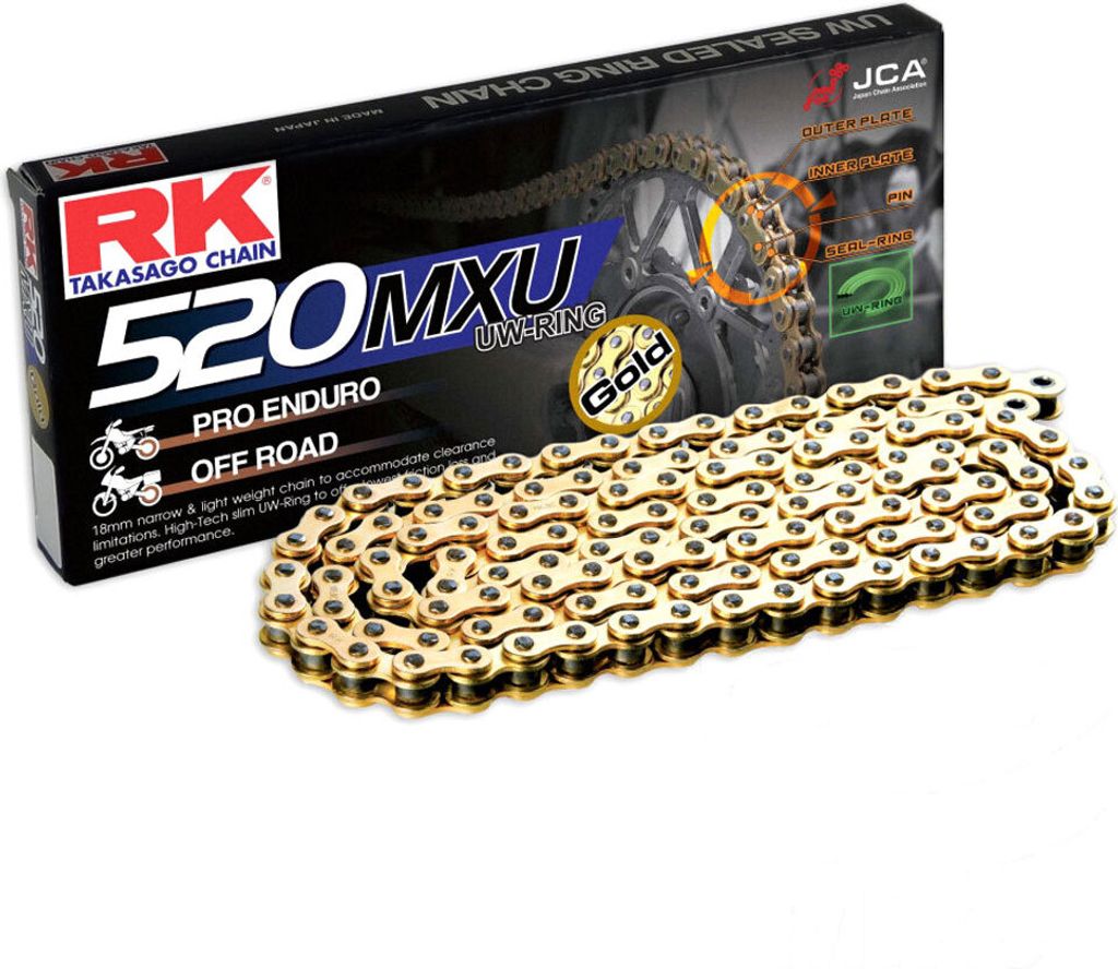 Übertragungskette RK UW-Ring GB520MXU/112 mit Clip-Gelenk