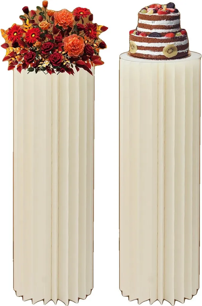 Stand à fleurs blanc en métal, support robuste et montage facile