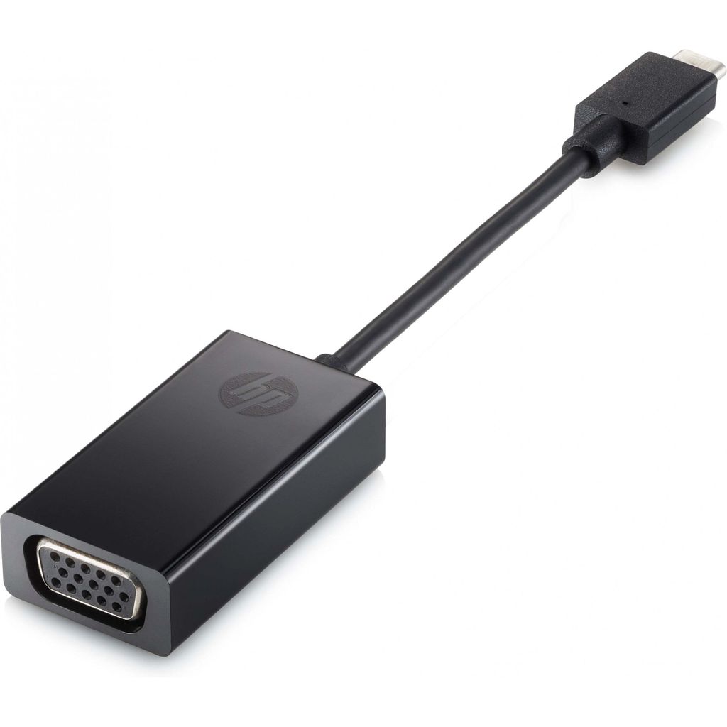 HP Adapter USB Typ-C -> VGA Buchse 15cm, schwarz
