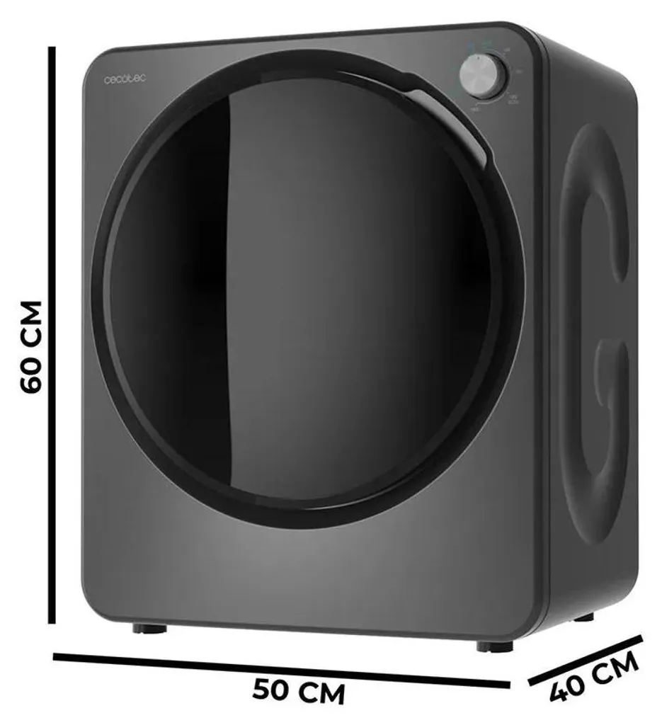 Sèche-linge 2,5kg Cecotec Bolero Dresscode Dry avec hublot transparent