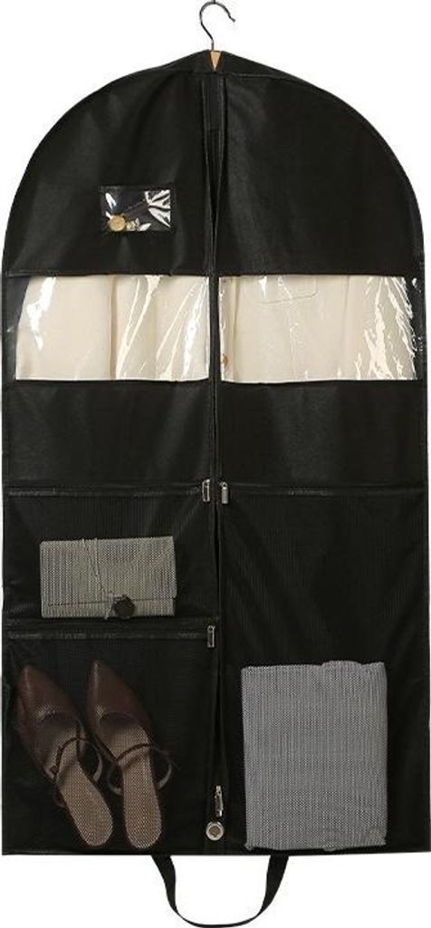 INF Kleidersack mit Mehreren Taschen: Staubdichte Kleiderschutzhülle für Schrank S