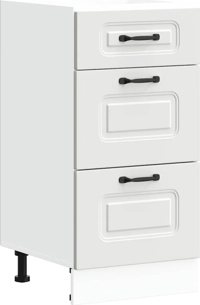 Base Cucina Kalmar Bianco in Legno - Mobile Sottolavello Componibile