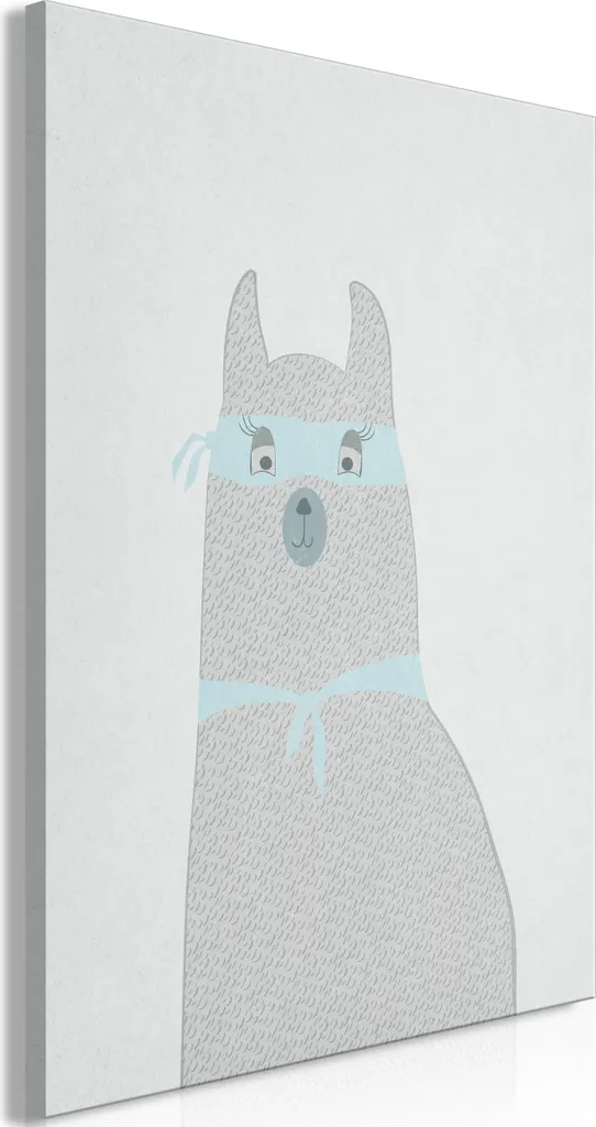 Quadro su tela - Lama misterioso (1 parte) verticale 80x120 cm Per bambini e-A-0131-b-a