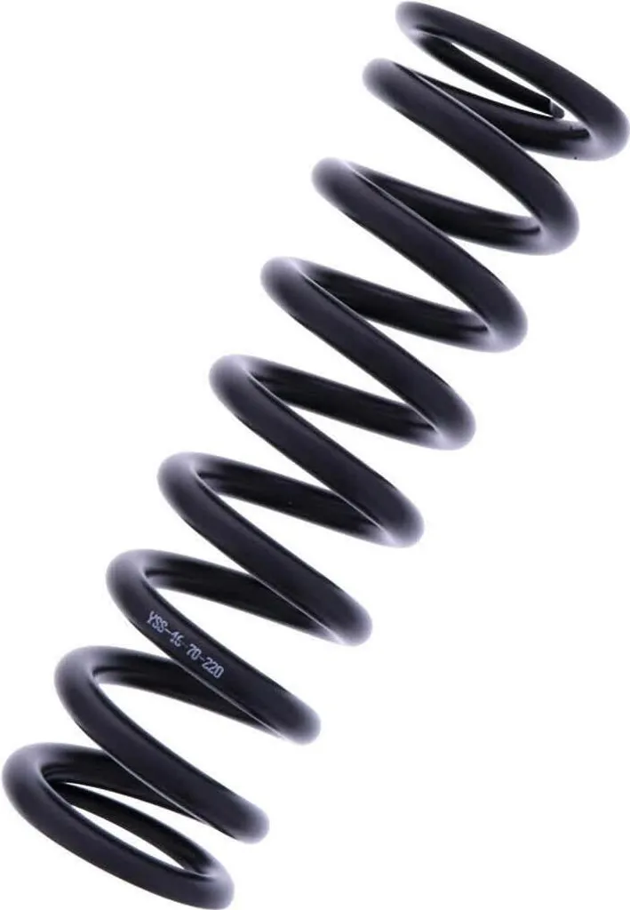 Ressort d'amortisseur moto YSS 46-70-220 noir pour rénovation de suspension