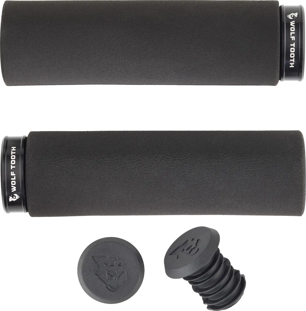 Wolf Tooth Fat Paw Lock On Poignées Argent 132 mm contre Mal aux Mains