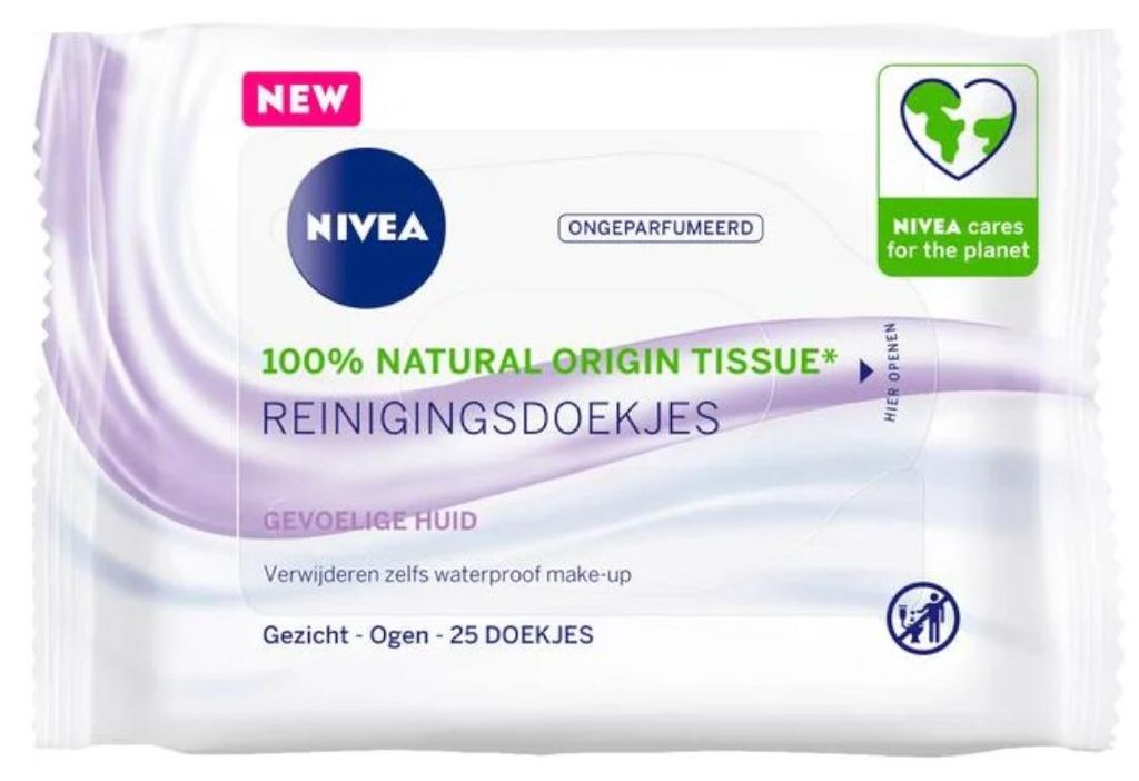 NIVEA Sensitive Reinigungstücher, 25 Stück