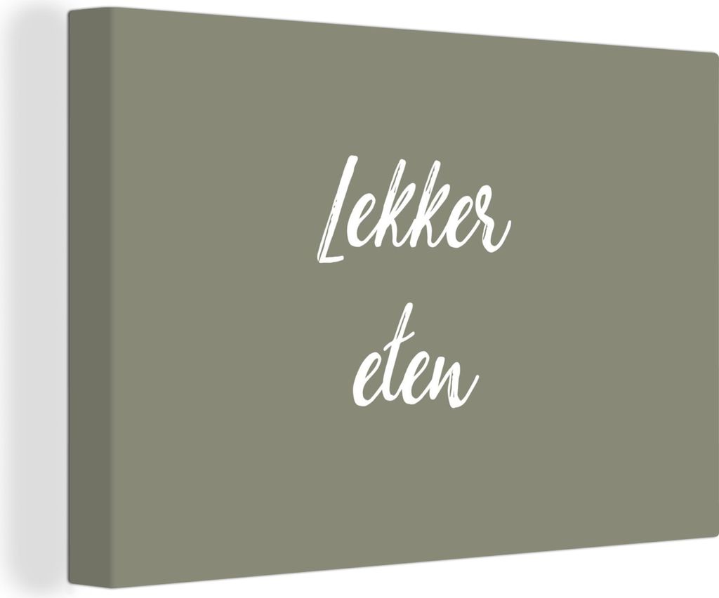 OneMillionCanvasses - Leinwandbilder - 140x90 cm, Sprichwörter - Gutes Essen - Zitate, Wandbilder Kunstdruck Wanddekoration - Foto auf Leinwand ...