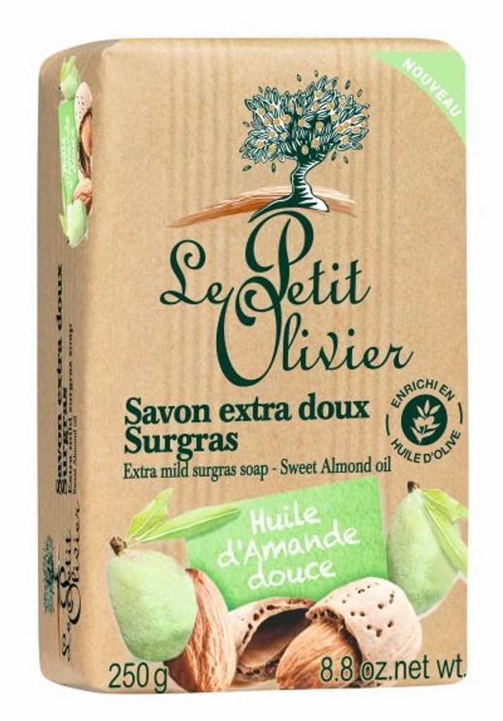Le Petit Olivier Extra jemné mýdlo - Mandlový olej, 250g Obrázek produktu 