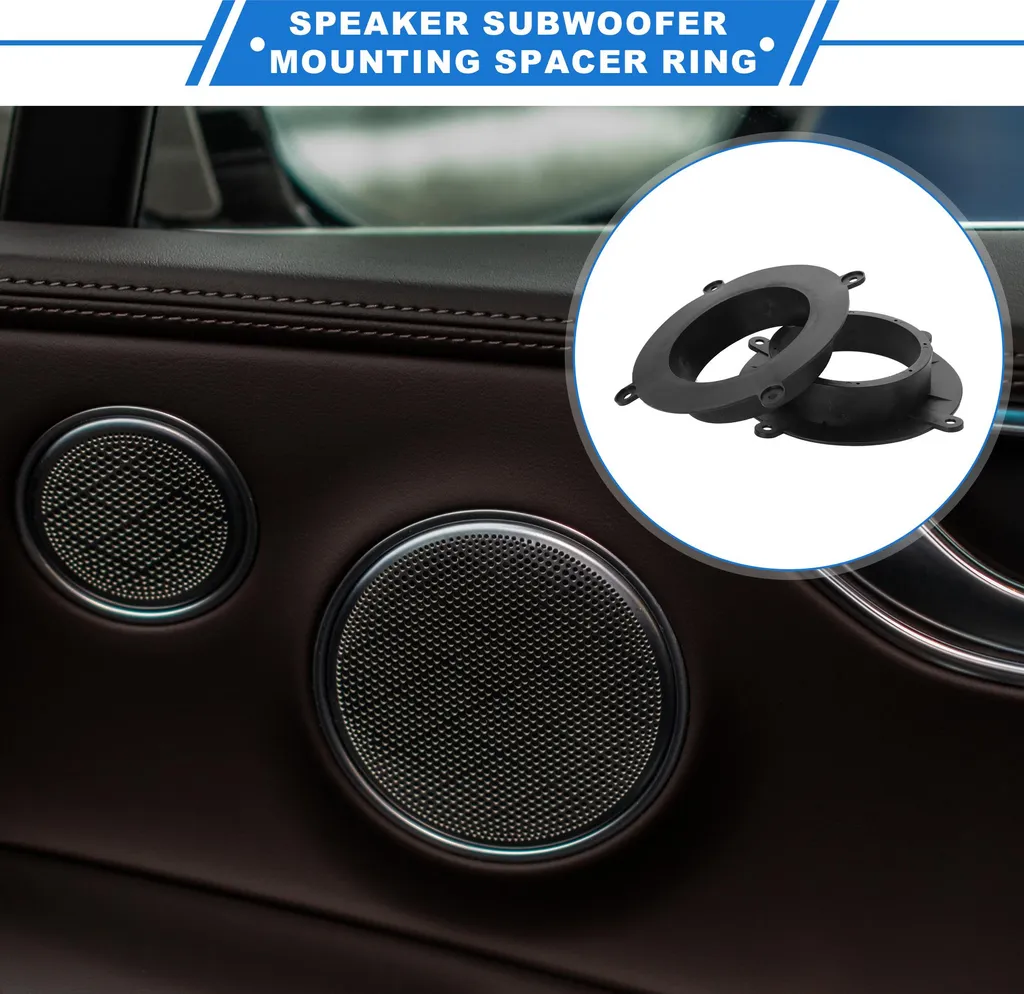 Cales Tweeter 6.5 Pouces Étanche en ABS Noir pour Mazda CX-9 2016-2023