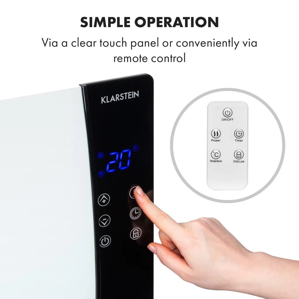 Fini le froid avec le radiateur Lindholm 2000W programmable et sûr