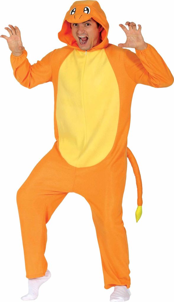 Drache Orange Erwachsene Grösse L 52-54