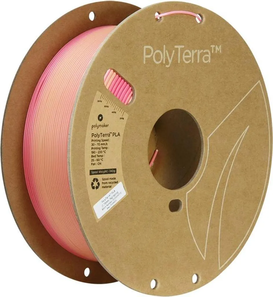 Filament PLA rose pêche pour impression 3D de figurines et décors