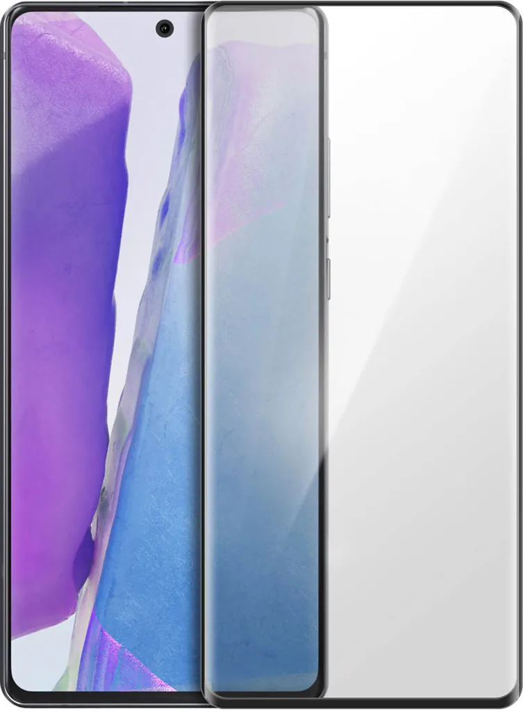 Pellicola Vetro Samsung Note 20 Full Glue - Massima Trasparenza 9H Nero