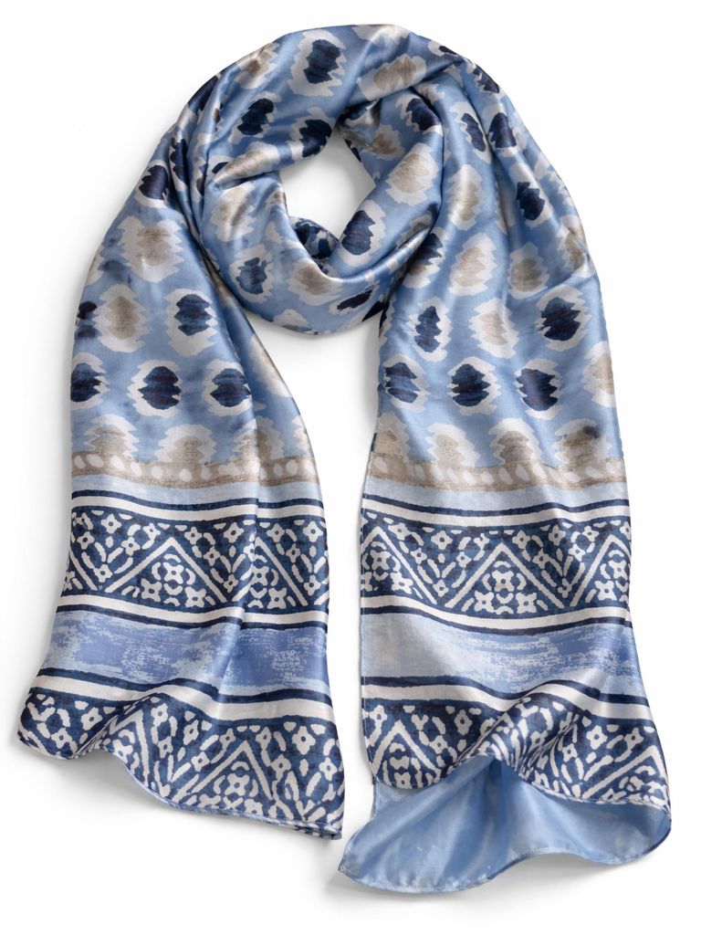Schal Mykokos XL Satin Schal in sommerlichem Look von collezione alessandro