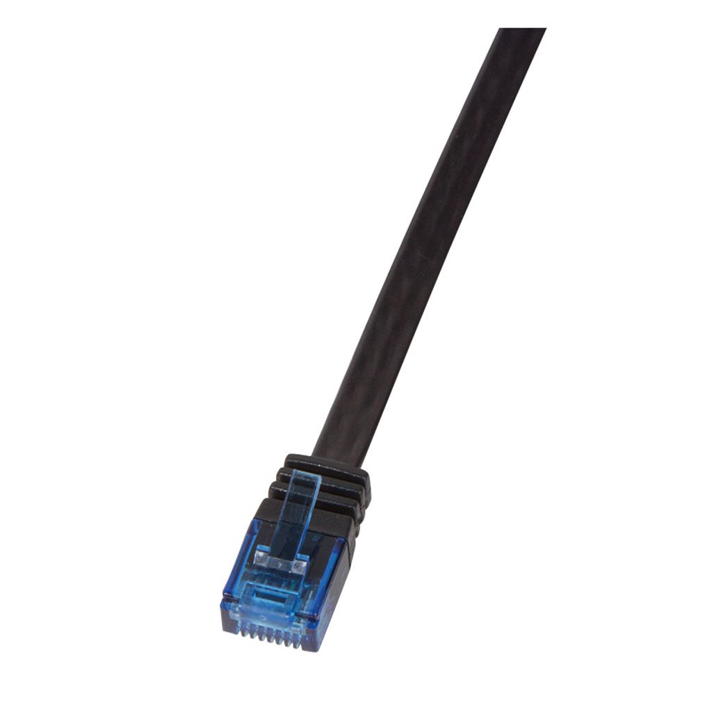 LogiLink U/UTP Flach-Patchkabel Kat. 5e 15,0 m schwarz