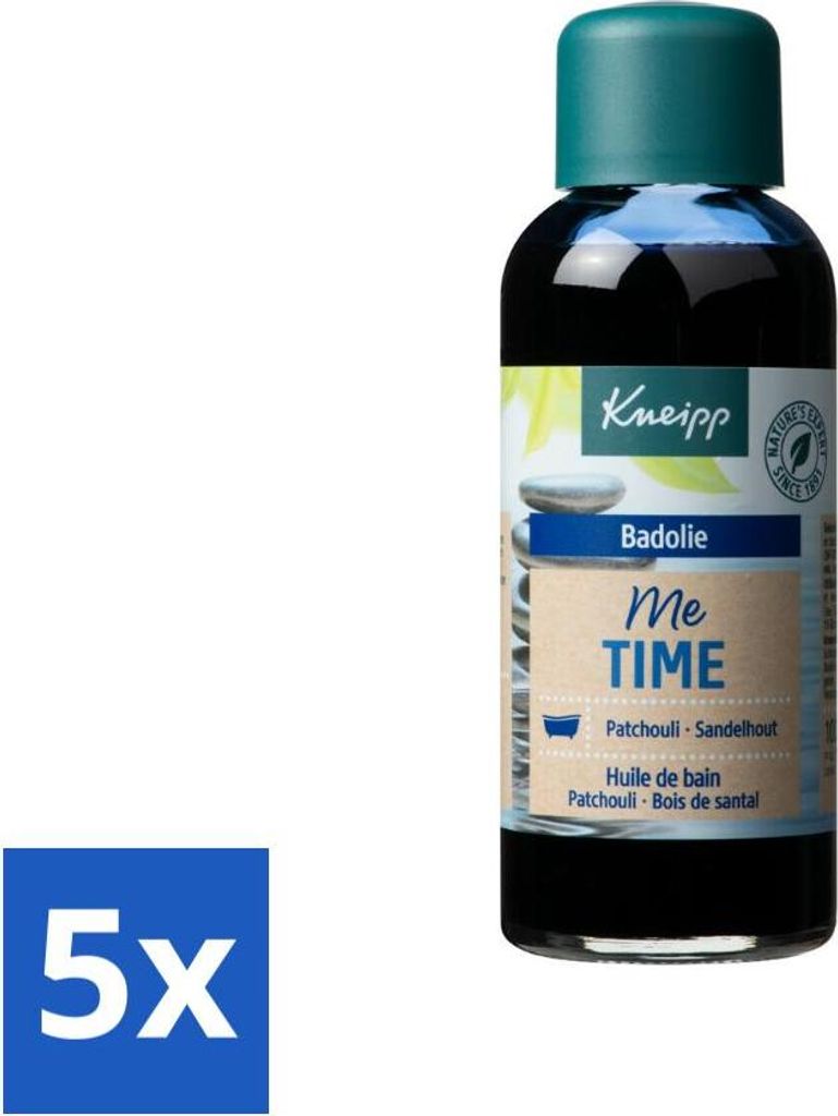 Kneipp - Badeöl - Me-Time - Patchouli & Sandelholz - 100 ml - Vorteilspack - 5 Stücke
