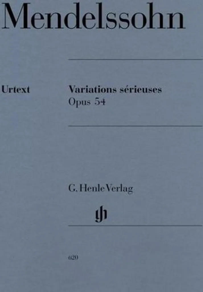 Partition piano Mendelssohn Variations sérieuses op. 54 musique classique