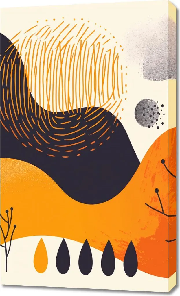 Déco murale Inspirations automnales 60 x 100 cm pour ambiance zen