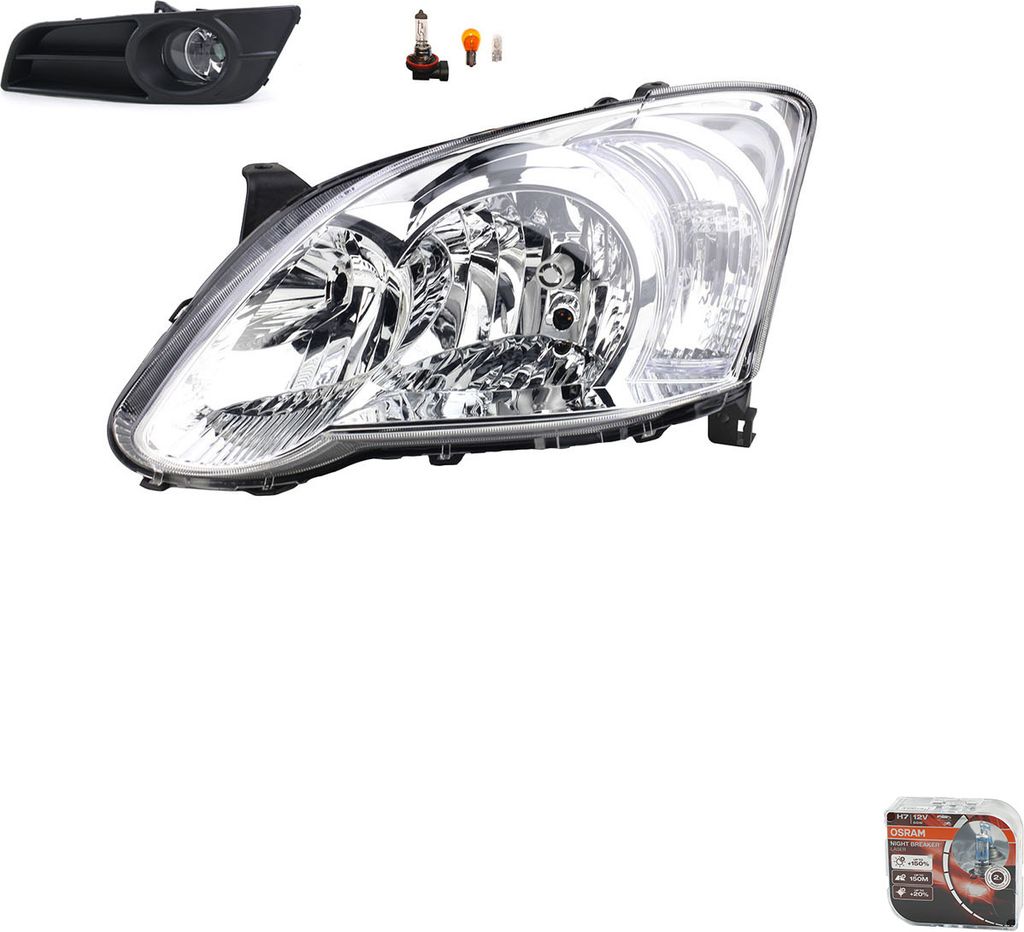 Johns, Scheinwerfer + Osram Night Breaker Laser passend für Toyota Corolla E12 04-07L 8117002380 5212802110 8122002090