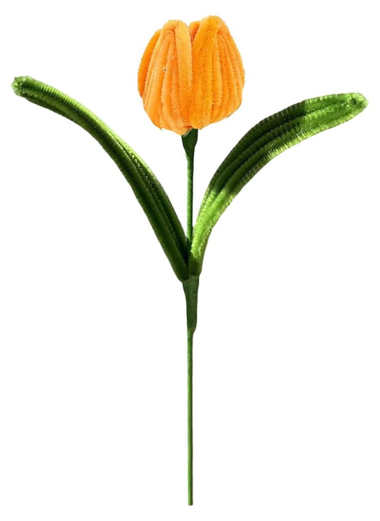 Fertige Pfeifenreiniger-Tulpenblüten, handgefertigte künstliche Blumen, Bastelgeschenk für Frauen, Mütter, Ehefrauen zum Muttertag, Valentinsta...