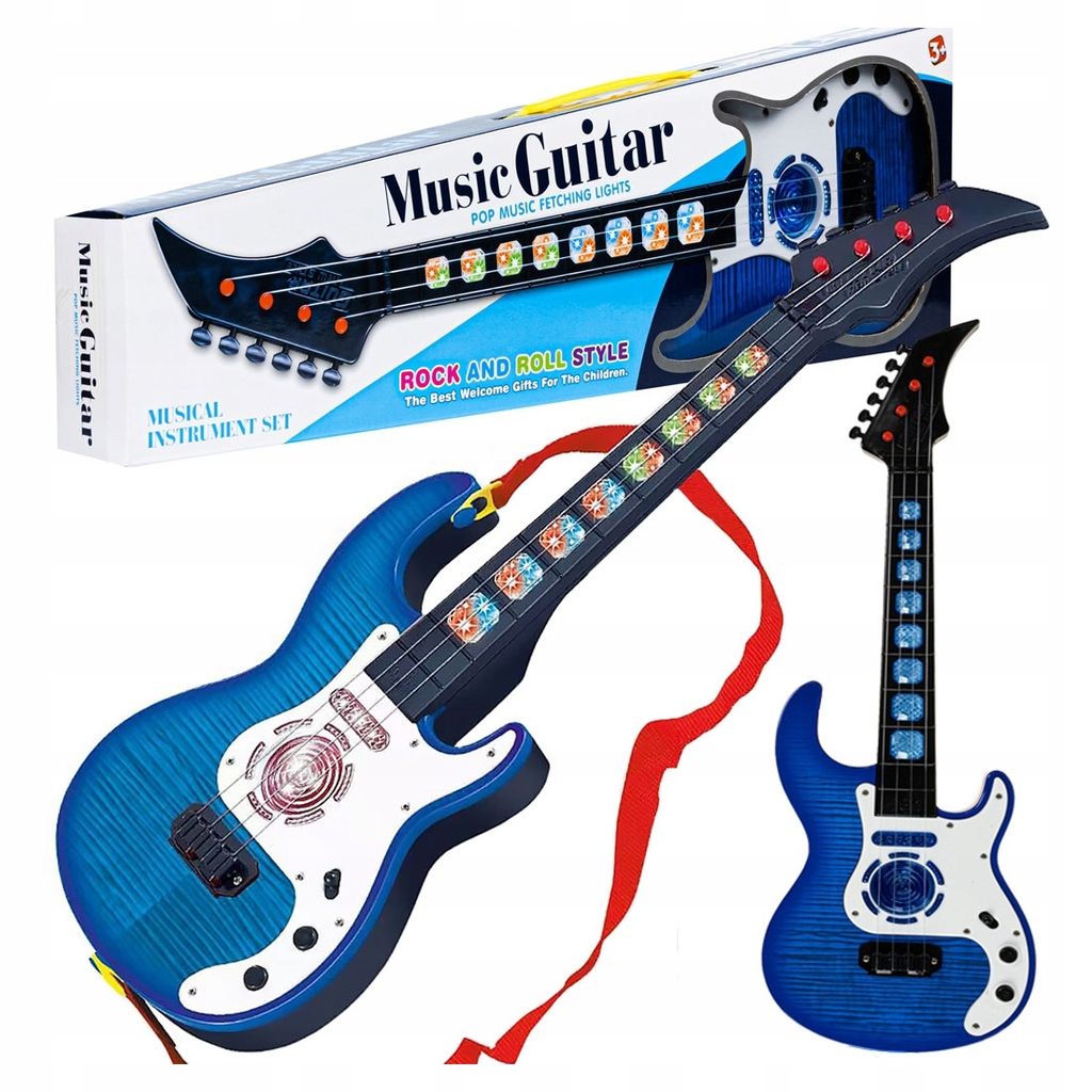 Gitara Strunowa Rockowa 4 Struny 52 Cm Instrument Do Nauki Zdjęcie produktu 